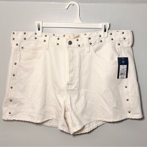 Universal Thread Womens White Studded Denim Shorts